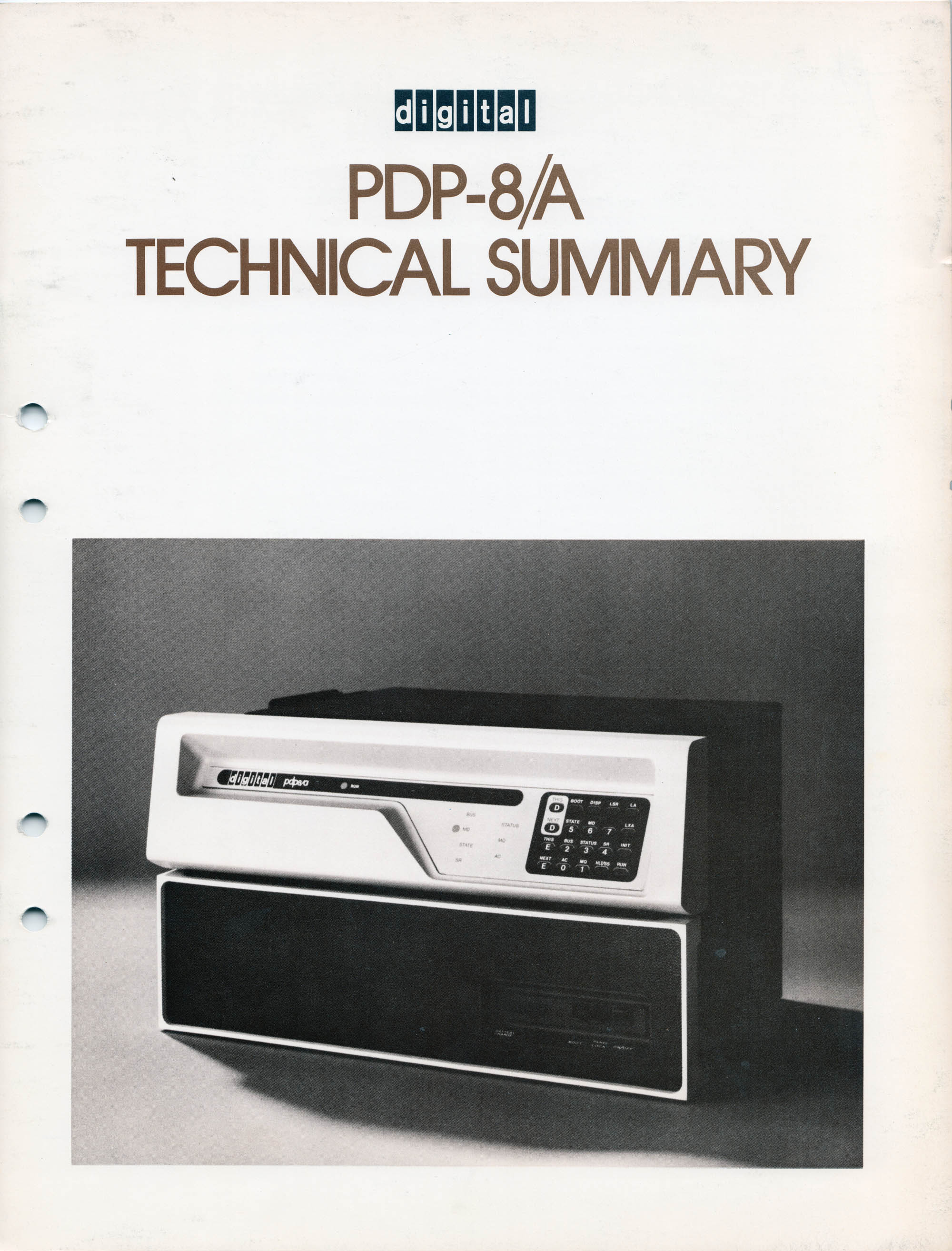 PDP-8/a Technical summary